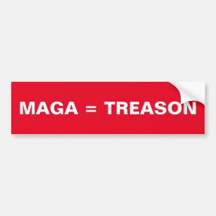 MAGA=赤白バンパーステッカー バンパーステッカー