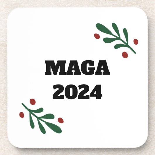 MAGA 2024クリスマス コースター (正面)