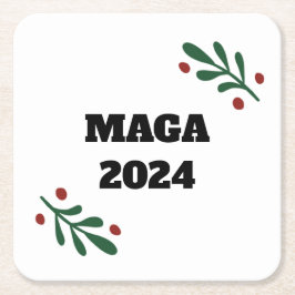 MAGA 2024クリスマス スクエアペーパーコースター