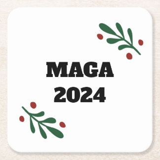 MAGA 2024クリスマス スクエアペーパーコースター