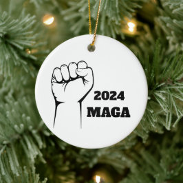 MAGA 2024 Christmas Tree Ornament Decor セラミックオーナメント