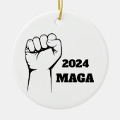 MAGA 2024 Christmas Tree Ornament Decor セラミックオーナメント (正面)