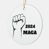 MAGA 2024 Christmas Tree Ornament Decor セラミックオーナメント (左)