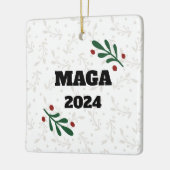 MAGA 2024 Christmas Tree Ornament Decor セラミックオーナメント (左)