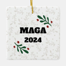 MAGA 2024 Christmas Tree Ornament Decor セラミックオーナメント