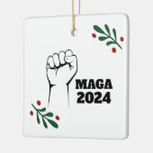 MAGA 2024 Christmas Tree Ornament Decor セラミックオーナメント (左)