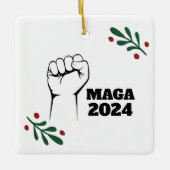 MAGA 2024 Christmas Tree Ornament Decor セラミックオーナメント (正面)
