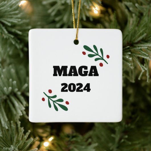 MAGA 2024 Christmas Tree Ornament Decor セラミックオーナメント (ツリー)