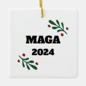 MAGA 2024 Christmas Tree Ornament Decor セラミックオーナメント (正面)