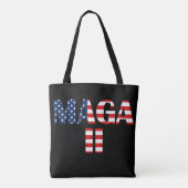MAGA 2、アメリカ国旗 トートバッグ (裏面)