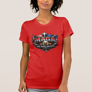 MAGA: God, Guns, and Guts - T-Shirt Tシャツ