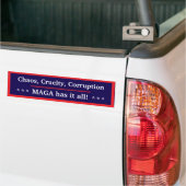 MAGA Has It All Bumper Sticker バンパーステッカー (トラック上)