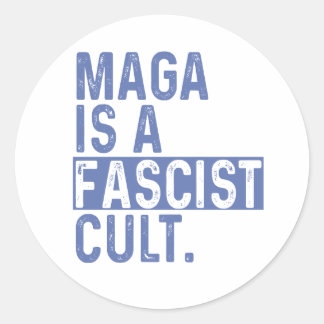 MAGA is a Fascist Cult ラウンドシール