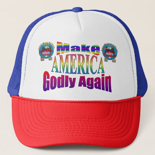 "MAGA" Make America Godly Again Truckers Cap キャップ (正面)