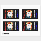 MAGA (Make America Groovy Again)スタンプ 長方形シール (シート)