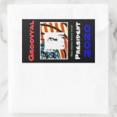 MAGA (Make America Groovy Again)スタンプ 長方形シール (バッグ)