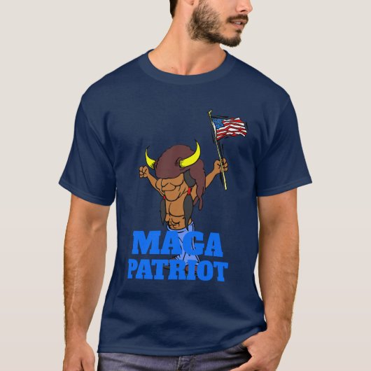 MAGA Patriot追加文字Tシャツ Tシャツ (正面)