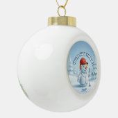 MAGA Snowman Trump Ornament - Patriotic Ornament セラミックボールオーナメント (左)