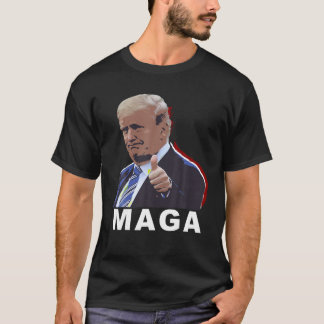 MAGA Tシャツ用のサムズアップトランプ Tシャツ