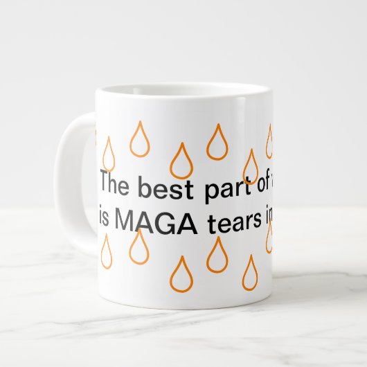 MAGA Tears Jumbo Mug ジャンボコーヒーマグカップ (正面左)