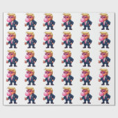 Maga Trump誇りを持った Pixel President Inaguation Day ラッピングペーパー (フラット)