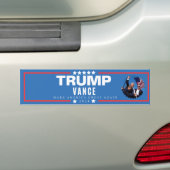 MAGA Vote for Trump Vance 2024 バンパーステッカー (車上)