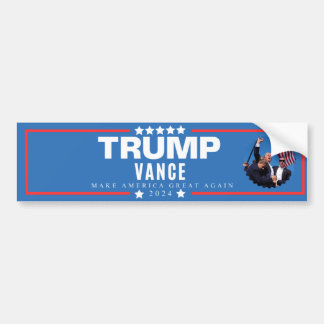 MAGA Vote for Trump Vance 2024 バンパーステッカー