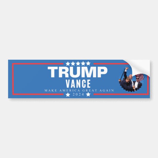 MAGA Vote for Trump Vance 2024 バンパーステッカー (正面)