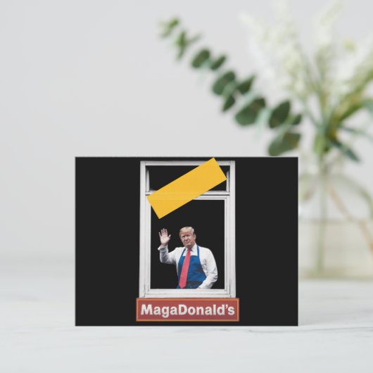 MAGADonald's トランプ 2024 ポストカード (スタンド正面)