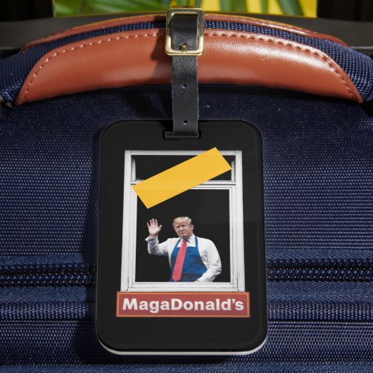 MAGADonald's トランプ 2024 ラゲッジタグ (正面インサイチュ2)
