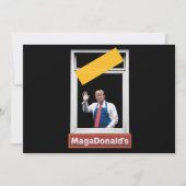 MAGADonald's トランプ 2024 招待状 (正面)