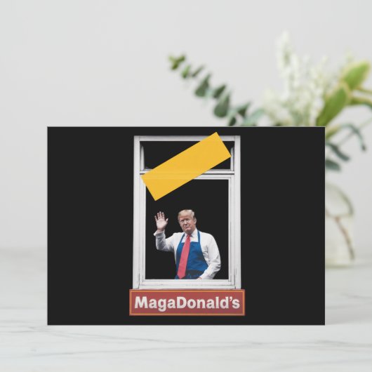 MAGADonald's トランプ 2024 招待状 (スタンド正面)