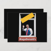 MAGADonald's Trump 2024 ポストカード (正面/裏面)