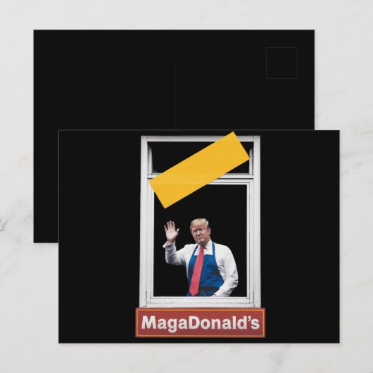MAGADonald's Trump 2024 ポストカード (正面/裏面)
