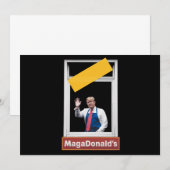 MAGADonald's Trump 2024 招待状 (正面/裏面)