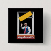 MAGADonald's Trump 2024 缶バッジ (正面)