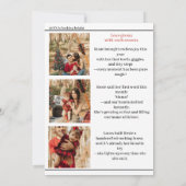 Magazineが初めてのクリスマスを成長家族でカバー シーズンカード (裏面)