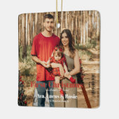 Magazineが初めてのクリスマスを成長家族でカバー セラミックオーナメント (左)