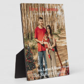 Magazineが初めてのクリスマスを成長家族でカバー フォトプラーク (側面)