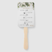 MAGAZINEタイムラインと結婚式 プログラムハンドファン ハンドファン (裏面)