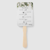 MAGAZINEタイムラユニークイン結婚式 プログラムハンドファン ハンドファン (裏面)