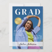 Magazineモダン Graduate Photo 2025卒業 招待状 (正面)