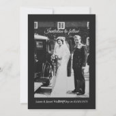 Magazine モダン Anniversary Save the Date招待状 シーズンカード (裏面)