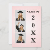 Magazine Cover Graduation Pink 招待状 (裏面)