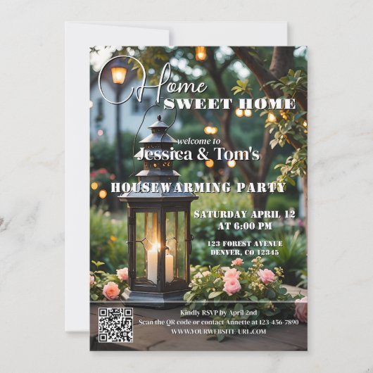 Magazine Cover Housewarming Party 招待状 (正面)