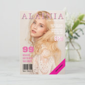 Magazine Cover Party Event Photo Invite 招待状 (スタンド正面)