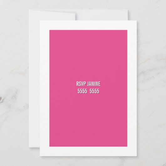 Magazine Cover Party Event Photo Invite 招待状 (裏面)