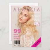 Magazine Cover Party Event Photo Invite 招待状 (正面/裏面)