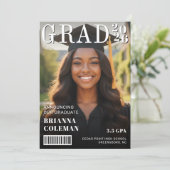 Magazine Cover Photo Graduation 案内状 (スタンド正面)