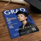 Magazine Cover Style Modern Photo Graduation 招待状